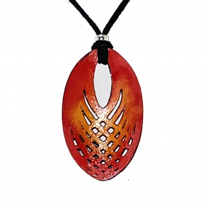 Oval Paper Pendant