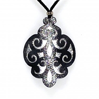 Silver leaf Paper Pendant 