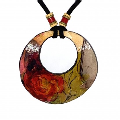 Round Paper Pendant