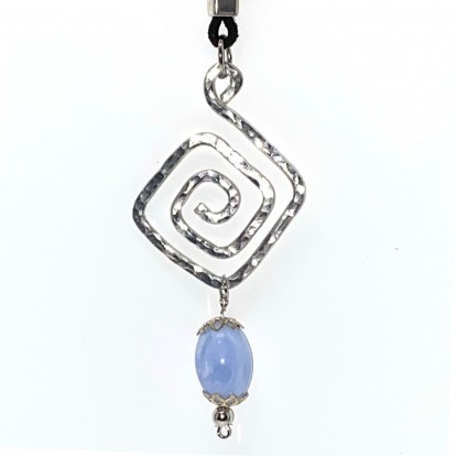 Hand Shaped and Hammered Silver Pendant